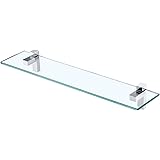 Gatco 4246 Latitude Ii Glass Shelf Chrome Medium Mounted Bathroom Shelves Amazon Com