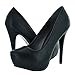 DREAM PAIRS ELSA Women's Closed Toe Stiletto Heel Platform Pumps Shoes
