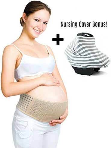 Adjustable One Size Fits All Vikka Breathable Maternity Belt: Pelvic and Back Pain Relieving Elastic Shapewear for During and After Pregnancy