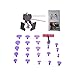 HiYi 26pcs AUTO Paintless Dent Repair Puller Kits Glue Puller Dent Lifter With 24 PCS Different Size Tabs Suction Cup and Mini T Puller Dent Removal Tools