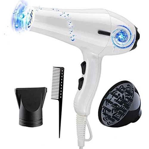 Hair Dryer Dry Hot Air Dryer Hair Dryer Hair Dryer Hair Dryer Mute,White