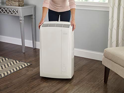 DeLonghi Pinguino 3-in-1 Portable Air Conditioner, Dehumidifier & Fan with Remote Control & Wheels, 400 sq. ft, Medium Room, White - Thumbnail 2