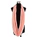 HDE Women's Sheer Infinity Scarf Soft Lightweight Loop Scarf (Peach Pink)