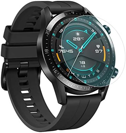 3Pack-Screen Protector Compatible with Huawei Watch GT2 46mm, Full Coverage Screen Protector Protective Cover Saver for Huawei Watch GT2 46mm, Waterproof/Scratch Resistant/Bubble Free