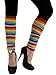 Multicolor Rainbow Striped Dance Leg Warmers