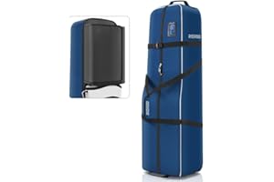 RIOROO Golf Travel Bags for Airlines with Wheels, Soft-Sided 900D Oxford Cover, Padded Club Protection, Universal Fit Golf Gifts for Men and Women