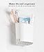 Budget & Good Suction Cup Toothbrush Holder, Wall Mounted Toothbrush Holder for Bathroom Drill-Free Shower Toothbrush Holder Waterproof Hanging Toothbrush Holder for Toothbrush, Toothpaste, Razor