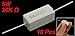 Uxcell a11101400ux0106 10 Piece 20K Ohm 5% 5W Fixed Cement Power Resistors