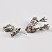 Jane Stone 1 PC Tiny Dinosaur Earring Piercing Stud Exquisite Ear Cuff Wrap Single Earring for Ladies (E0520-Antique Silver)