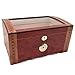 Tobacco-Buddy 200 ct Luxury RED Wood Clear TOP Wood Cigar HUMIDOR