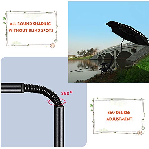 Outech Sonnenschirm, Terrassenschirm Im Freien, Tragbarer Gartenschirm Mit Regenschirm, Mit Verdickten Rippen, UV-Schutz… – Bild 4