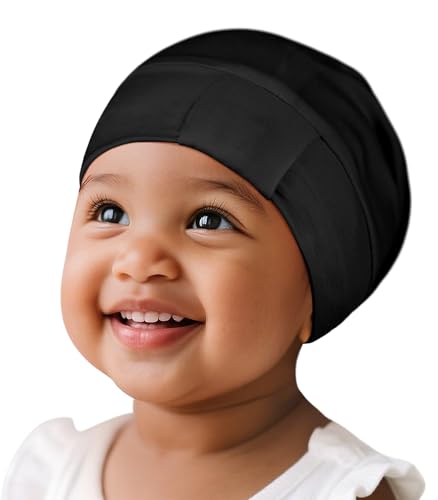Fittia Baby Bonnet for 0-6 Months, Silky Satin Bonnet for Sleeping, Smooth for No Frizzy Hair, Adjustable for Non-Slip
