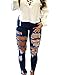 Sexyshine Women's High Waisted Skinny Destroyed Ripped Hole Denim Pants Long Stretch Pencil Jeans