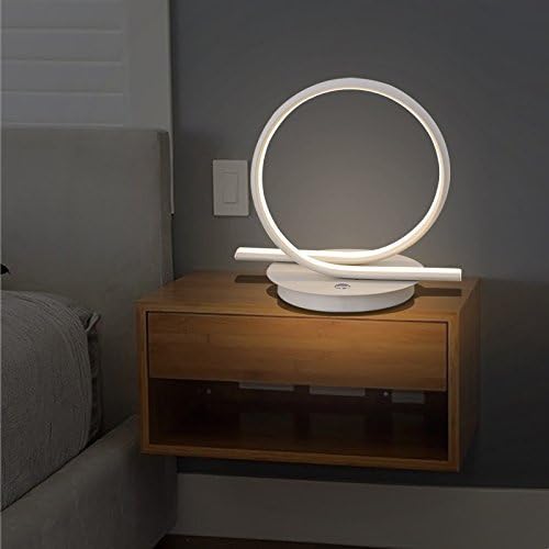 HYW Table lamp-Led Lamps Minimalist Personality Creative Bedroom Bed Light Living Room Touch Desk lamp,Kai-ming Sha White