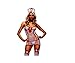 RuSong Lingerie Outfits Nurse Uniforme Girl Costume Women Nightie Cosplay for Wife Gift Hot Bodystockings