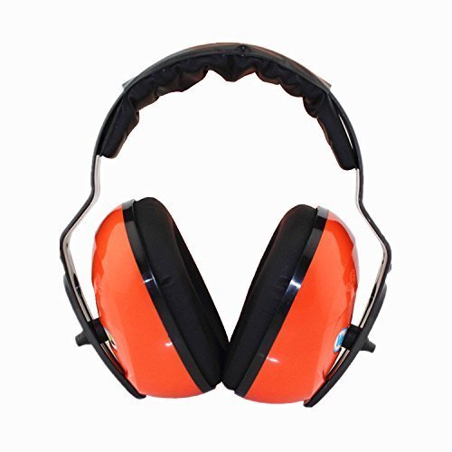 BAITER Anti-noise Soundproof Earmuffs Earplugs Sleep Disturbances Headset for Sleep Study and Work Earmuff (Orange)