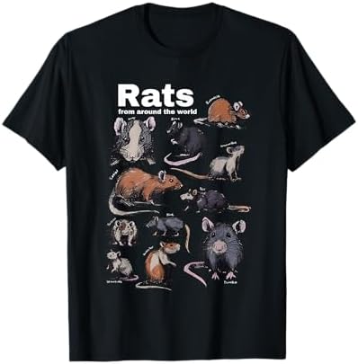 Amazon.com: I Love RATS T-Shirt Funny RAT Tshirt for Pet Rat