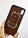 Phone case for iPhone Xs MAX, Fashion Elegant Luxury Designer Classic Monogram Vintage Style Card Holder for iPhone Xs MAX, Full Protection case for iPhone Xs MAX ... (Brown)