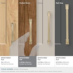 Amerock | Cabinet Pull | Golden Champagne | 3-3/4