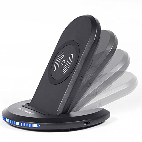 STSEETOP Wireless Charger,Foldable Charging Stations with Build-in Cool Fan for iphone X iphone 8 Plus iphone 8,Fast Charger for Samsung Galaxy S8 Plus S7 Edge Note 8 and Qi-Enabled Device(No adapter) - Thumbnail 6