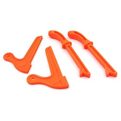 yodaliy Push Stick Set, 4 Pieces V-Shaped Safety Push Stick Table Saw Accessories Hand Protection for Carpentry Table Working Blade Router Protect Woodworkers(Orange)