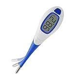 BeyoungÂ® Digital Thermometer, Fast Accurate Flexible Tip with Display Backlit, Fever Alarm by Color Changing Memory Function Waterproof for for Oral, Rectal, Axillary Armpit Underarm Body Temperature
