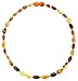 Amber Teething Necklace for Babies (Unisex) - Anti Flammatory, Drooling & Teething Pain Reduce Properties - Certificated Natural Oval Baltic Jewelry with the Highest Quality Guaranteed.