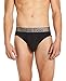 Calvin Klein Men's Customized Stretch Hip Briefs, Black, Medium