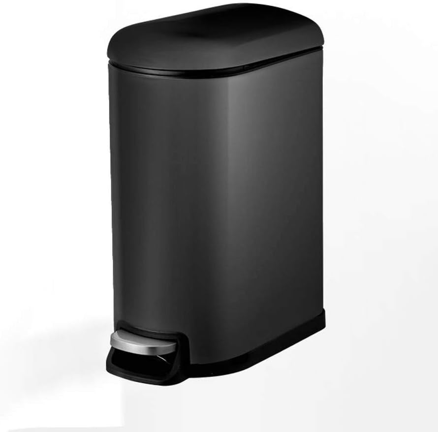 Acero Inoxidable con Tapa Pedal Bote de Basura, Compacta Silenciar la