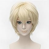 Flovex Short Straight Anime Cosplay Wigs Natural Sexy Costume Party Daily Hair