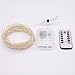 JMEXSUSS 8 Modes Remote Control 200 LED 65.6ft Battery Operated Waterproof Dimmable Fairy String Copper Wire Lights for Christmas, Bedroom, Patio, Wedding, Party, Warm White, UL588 Approved