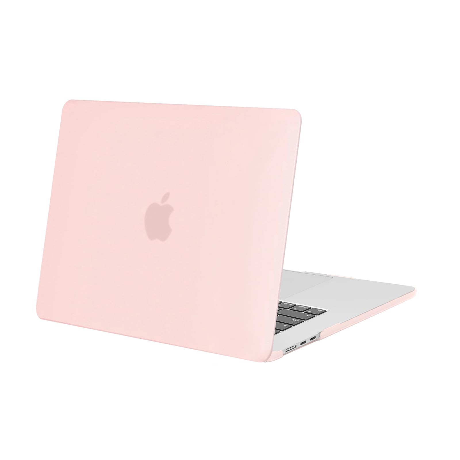 MOSISO Compatible with MacBook Air 15 inch Case M5 2026 M4 2025 M3 2024 M2 2023 A3448 A3241 A3114 A2941 Liquid Retina Display Touch ID, Protective Plastic Hard Shell Case Cover, Chalk Pink