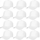 ZH Plain Adjustable Baseball Cap - Lot of 12 Unisex Blank Design Caps