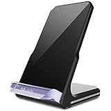 Muzili Wireless Charger,Qi Certified Wireless Charging Stand, Compatible with iPhone Xs Max/XR/XS/X/8/8 Plus, Samsung Galaxy S9/S9+/S8/S8+/S7/Note 9, and All QI-Enabled Devices(No AC Adapter)