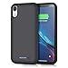 Gixvdcu Battery Case for iPhone XR [6800mAh] Rechargeable Protective Portable Charging Case for Apple iPhone XR Extended Charger Pack Power Bank - Black