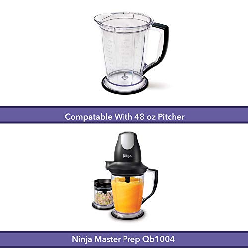Enbizio Blender Replacement Parts for Ninja Master Prep Qb1004-48 oz Splash Guard Pitcher Lid
