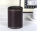 AuroTrends® Round Pens Pencils Holder Pu leather Desk Organizer Office Desk Accessories (Brown)