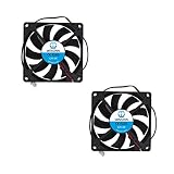 WINSINN 80mm Fan 12V Brushless 8015 80x15mm for Cooling PC Computer Case CPU Set-top Box Router Receiver DVR Playstation Xbox - 2Pin - High Speed (Pack of 2Pcs)