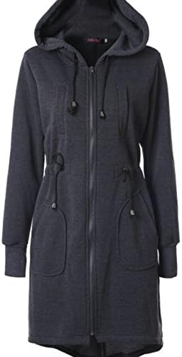 sull Women's Long Sleeve Zipper Hoodies Coats Overcoat Jackets Outwear 1 XL