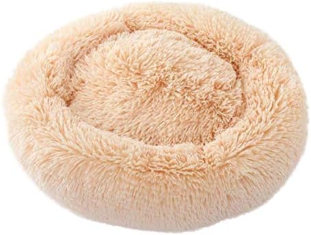 シャグファードーナツ抱き枕 猫と犬の丸いクッションベッド ソフトクッションラウンドまたは