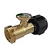 Propane Tank Gauge - Gas Pressure Meter, Solid Brass RV Propane Gas Level Indicator, Tank Connector Adapter, Leak Detector Fit QCC1/Type1 Connection for RV, Camper, Turkey Fryer, Cylinder, Gas Grill