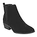 Beston DE04 Women's Chelsea Style Side Zipper Ankle Booties Half Size Small