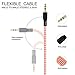 UMECORE AUX Cord for Car, 7 Pack 3.5mm Auxiliary Audio Cable, Stereo AUX Cable with Flexible Nylon Braided Cords for Car iPad iPhone Samsung Galaxy Google Pixel Tablet PC Headphone Speaker Mic