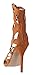 Breckelle's Womens Peep Toe Lace up Gladiator Cage Cut Out Stiletto Heel Pump Sandal