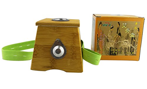 Winterworm Bamboo One Hole Healing Box for Moxa Moxibustion Medicine Therapy