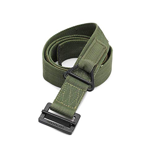 Survival Tactical Belt, Emergency Fire Rescue Rigger Waist Belt Military CQB Belt Army Green