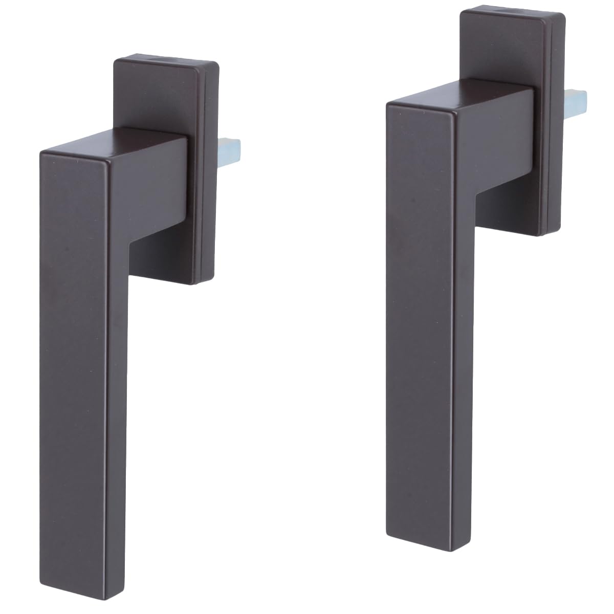 RAL8019 Set of 2 Window Handle Grid Olive Brown Metal 45° Grid Exclusive Design