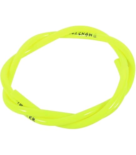 Helix 5ft Clear Red/Pink 3mm Polyurethane Fuel Line - Flexible Vent Or Fuel Hose For Small Engines