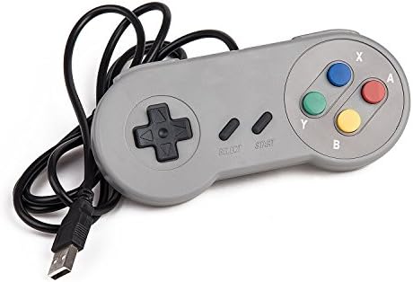 SNES Retro USB Super Nintendo Controller Gamepad Joystick, USB PC Super Classic Controller Joypad Gamestick for Windows PC MAC Linux Android Raspberry Pi 3 Steam Sega Genesis Higan