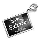 Clip on Charm & Bracelet Set Mountains chalkboard